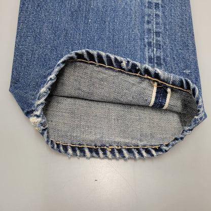 【現状渡し品】【メンズ】 刻印8 赤耳 不均等V 足長R 並行ステッチ ポケット裏シングル 裾チェーン BIG-E 前期 501 DENIM PANTS ビッグE デニム パンツ ボトムス 157-260308-kh-06-izu カラー：インディゴ 万代Net店