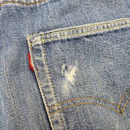 【現状渡し品】【メンズ】 刻印8 赤耳 不均等V 足長R 並行ステッチ ポケット裏シングル 裾チェーン BIG-E 前期 501 DENIM PANTS ビッグE デニム パンツ ボトムス 157-260308-kh-06-izu カラー：インディゴ 万代Net店