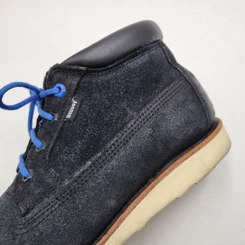 【中古品】【メンズ/レディース】 STUSSY×TIMBERLAND ステューシー×ティンバーランド 39585 30周年記念 4 EYELET CHUKKA BOOT フォー アイレット チャッカ ブーツ シューズ 靴 164-260306-cs-09-izu サイズ：US8 カラー：ブラック 万代Net店
