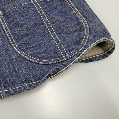 【中古品】【メンズ】 YAMANE ヤマネ DENIM COVER ALL LOT3006 デニム カバーオール ジャケット アウター 145-260306-as-30-izu サイズ：42-44 カラー：インディゴ 万代Net店