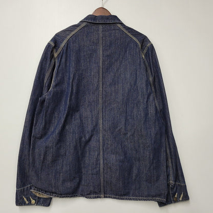 【中古品】【メンズ】 YAMANE ヤマネ DENIM COVER ALL LOT3006 デニム カバーオール ジャケット アウター 145-260306-as-30-izu サイズ：42-44 カラー：インディゴ 万代Net店