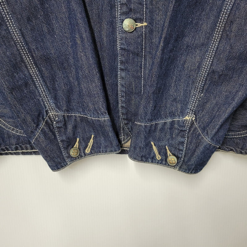 【中古品】【メンズ】 YAMANE ヤマネ DENIM COVER ALL LOT3006 デニム カバーオール ジャケット アウター 145-260306-as-30-izu サイズ：42-44 カラー：インディゴ 万代Net店