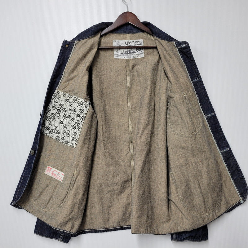 【中古品】【メンズ】 YAMANE ヤマネ DENIM COVER ALL LOT3006 デニム カバーオール ジャケット アウター 145-260306-as-30-izu サイズ：42-44 カラー：インディゴ 万代Net店