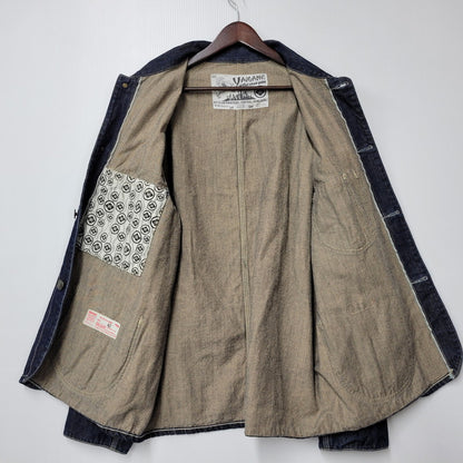 【中古品】【メンズ】 YAMANE ヤマネ DENIM COVER ALL LOT3006 デニム カバーオール ジャケット アウター 145-260306-as-30-izu サイズ：42-44 カラー：インディゴ 万代Net店