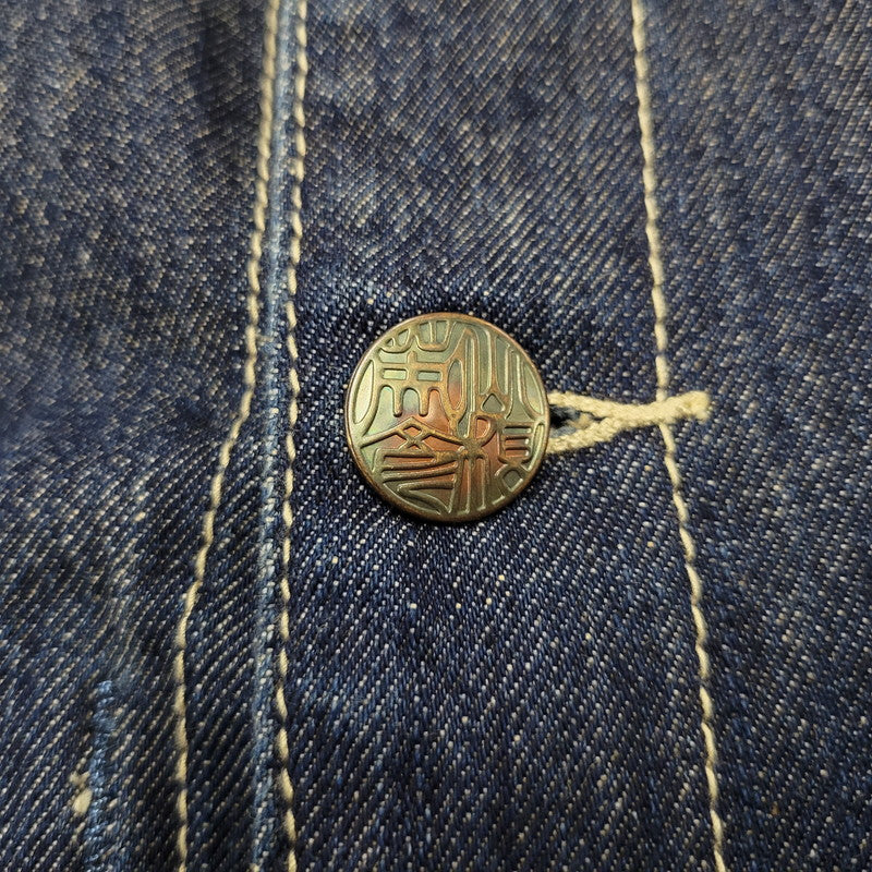 【中古品】【メンズ】 YAMANE ヤマネ DENIM COVER ALL LOT3006 デニム カバーオール ジャケット アウター 145-260306-as-30-izu サイズ：42-44 カラー：インディゴ 万代Net店