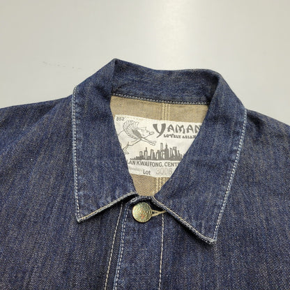 【中古品】【メンズ】 YAMANE ヤマネ DENIM COVER ALL LOT3006 デニム カバーオール ジャケット アウター 145-260306-as-30-izu サイズ：42-44 カラー：インディゴ 万代Net店