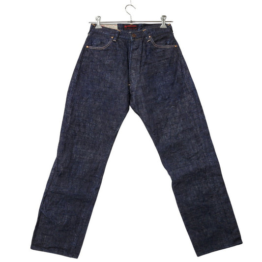 【中古品】【メンズ】 YAMANE ヤマネ PRINT DENIM PANTS LOT1947 プリント デニムパンツ シンチバック 山 ジーンズ ボトムス 156-260306-as-25-izu サイズ：34×34 カラー：インディゴ 万代Net店
