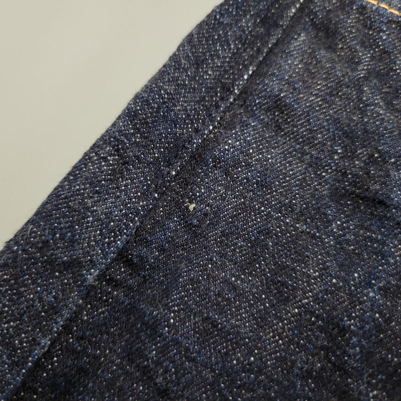 【中古品】【メンズ】 YAMANE ヤマネ PRINT DENIM PANTS LOT1947 プリント デニムパンツ シンチバック 山 ジーンズ ボトムス 156-260306-as-25-izu サイズ：34×34 カラー：インディゴ 万代Net店
