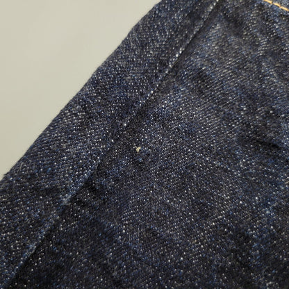 【中古品】【メンズ】 YAMANE ヤマネ PRINT DENIM PANTS LOT1947 プリント デニムパンツ シンチバック 山 ジーンズ ボトムス 156-260306-as-25-izu サイズ：34×34 カラー：インディゴ 万代Net店