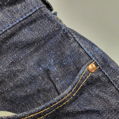 【中古品】【メンズ】 YAMANE ヤマネ PRINT DENIM PANTS LOT1947 プリント デニムパンツ シンチバック 山 ジーンズ ボトムス 156-260306-as-25-izu サイズ：34×34 カラー：インディゴ 万代Net店