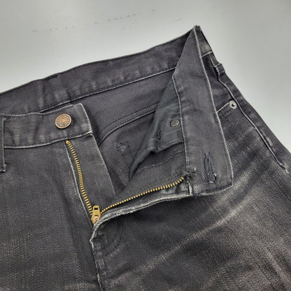 【現状渡し品】【メンズ】 HYSTERIC GLAMOUR ヒステリックグラマー STUDS SKINNY DENIM PANTS スタッズ スキニー デニムパンツ ジーンズ ボトムス 151-260306-as-24-izu サイズ：31 カラー：ブラック 万代Net店