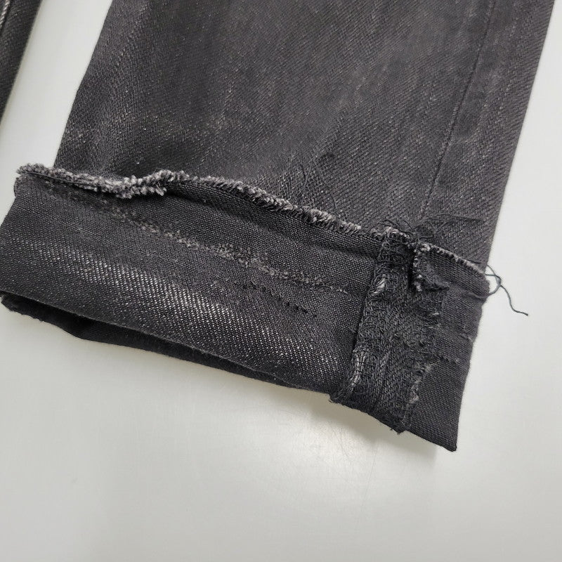 【現状渡し品】【メンズ】 HYSTERIC GLAMOUR ヒステリックグラマー STUDS SKINNY DENIM PANTS スタッズ スキニー デニムパンツ ジーンズ ボトムス 151-260306-as-24-izu サイズ：31 カラー：ブラック 万代Net店