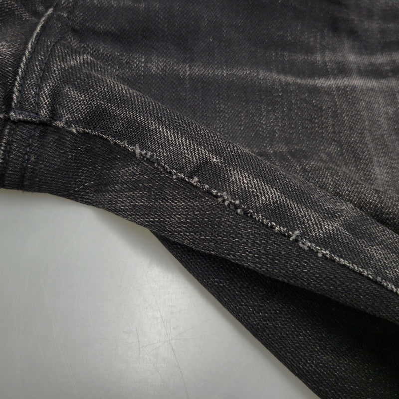 【現状渡し品】【メンズ】 HYSTERIC GLAMOUR ヒステリックグラマー STUDS SKINNY DENIM PANTS スタッズ スキニー デニムパンツ ジーンズ ボトムス 151-260306-as-24-izu サイズ：31 カラー：ブラック 万代Net店