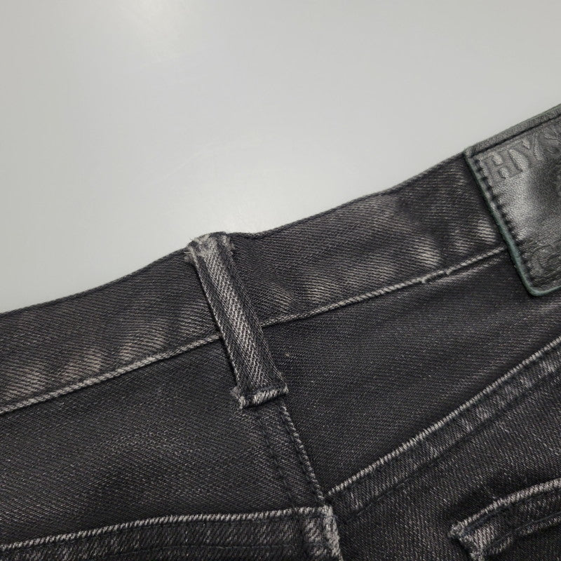 【現状渡し品】【メンズ】 HYSTERIC GLAMOUR ヒステリックグラマー STUDS SKINNY DENIM PANTS スタッズ スキニー デニムパンツ ジーンズ ボトムス 151-260306-as-24-izu サイズ：31 カラー：ブラック 万代Net店