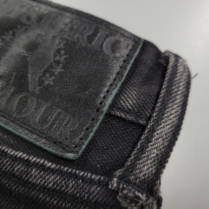 【現状渡し品】【メンズ】 HYSTERIC GLAMOUR ヒステリックグラマー STUDS SKINNY DENIM PANTS スタッズ スキニー デニムパンツ ジーンズ ボトムス 151-260306-as-24-izu サイズ：31 カラー：ブラック 万代Net店
