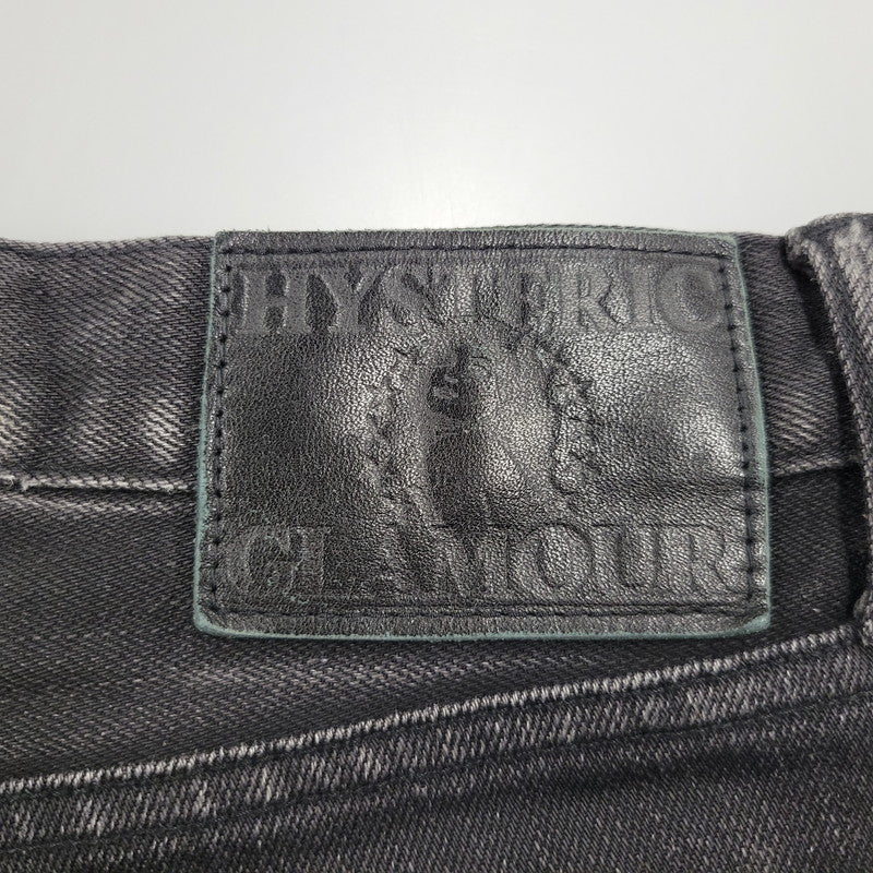 【現状渡し品】【メンズ】 HYSTERIC GLAMOUR ヒステリックグラマー STUDS SKINNY DENIM PANTS スタッズ スキニー デニムパンツ ジーンズ ボトムス 151-260306-as-24-izu サイズ：31 カラー：ブラック 万代Net店