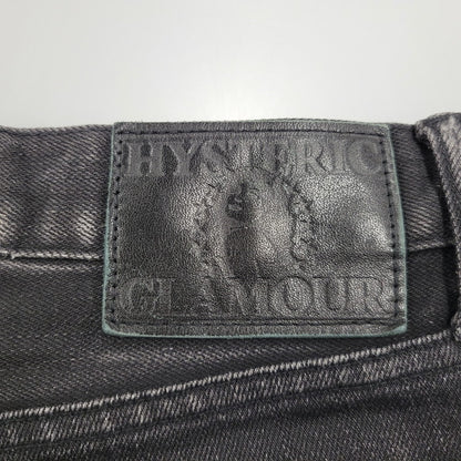 【現状渡し品】【メンズ】 HYSTERIC GLAMOUR ヒステリックグラマー STUDS SKINNY DENIM PANTS スタッズ スキニー デニムパンツ ジーンズ ボトムス 151-260306-as-24-izu サイズ：31 カラー：ブラック 万代Net店