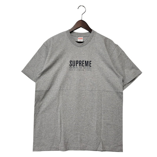 【中古美品】【メンズ】 PARIS TEE パリ Tシャツ 半袖 トップス 149-260308-kh-14-izu サイズ：M カラー：グレー 万代Net店