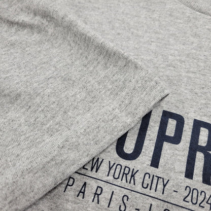 【中古美品】【メンズ】 PARIS TEE パリ Tシャツ 半袖 トップス 149-260308-kh-14-izu サイズ：M カラー：グレー 万代Net店
