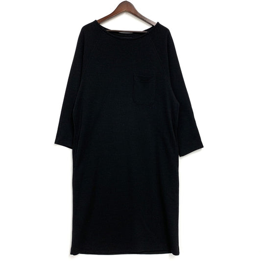 【中古品】【レディース】 Y'S ワイズ YT-D58-116 90S-00S POCKET WOOL LS DRESS ポケット ウール ロングスリーブ ドレス 168-260309-cs-18-izu サイズ：不明 カラー：ブラック 万代Net店