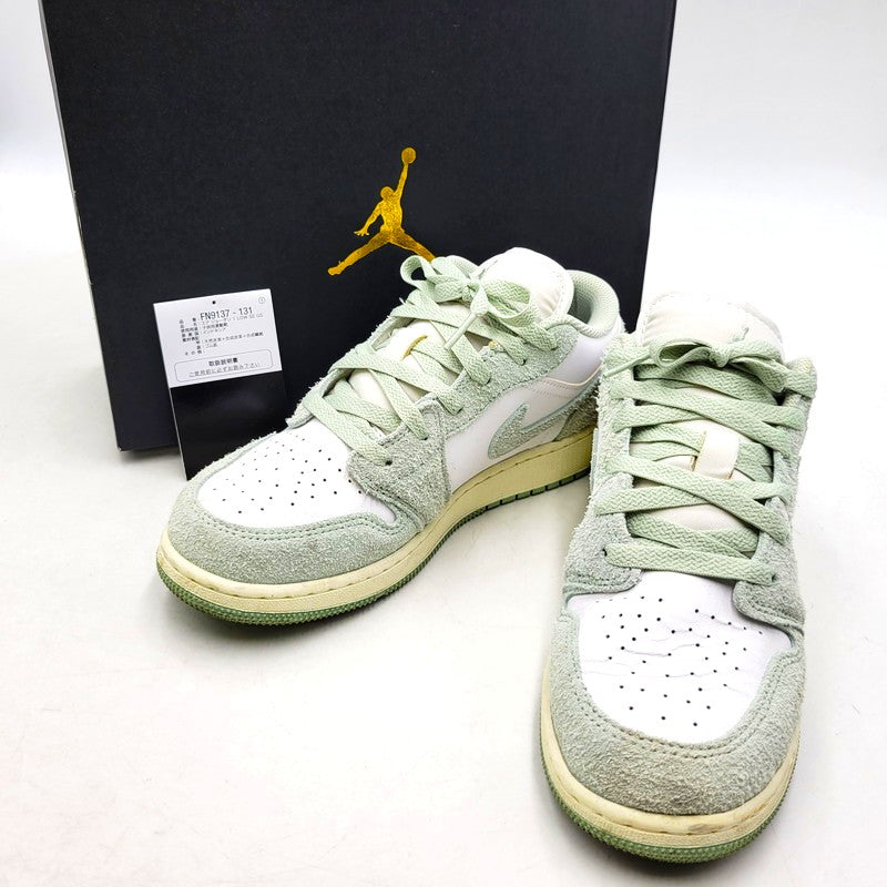 【中古品】【レディース】 NIKE GS ナイキ ジーエス FN9137-131 AIR JORDAN 1 LOW SE エア ジョーダン ワン ロー エスイー スニーカー シューズ 靴 166-260311-cs-22-izu サイズ：24cm カラー：WHITE/SEAFOAM-SAIL 万代Net店