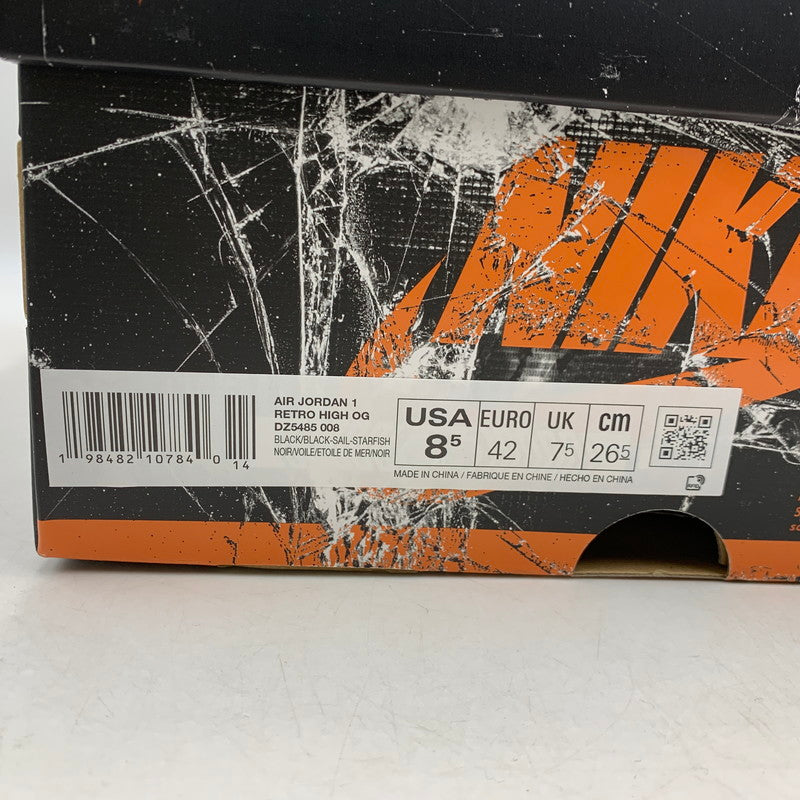 【中古美品】【メンズ】 DZ5485-008 AIR JORDAN エア ジョーダン 1 RETRO HIGH OG レトロ ハイ オージー SHATTERED BACKBOARD (2025) シャッタード バックボード スニーカー シューズ 靴 160-260308-ya-16-izu サイズ：26.5cm カラー：BLACK/BLACK-SAIL-STARFISH 万代Net店