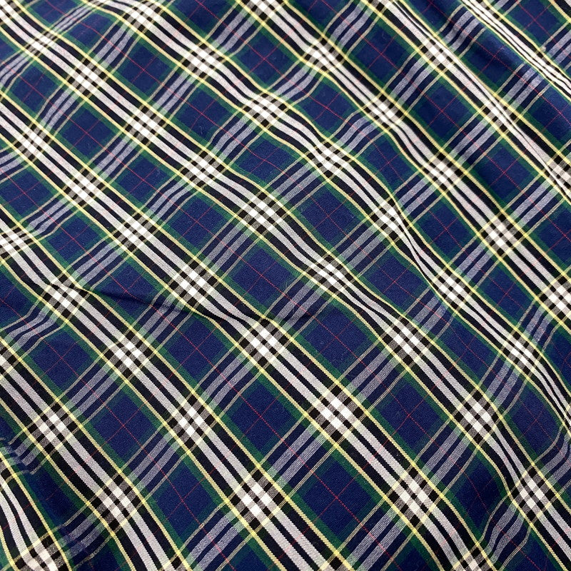 【中古品】【メンズ】 THEORIES セオリーズ HALF ZIP CHECK SHIRT ハーフジップ チェック シャツ トップス 長袖 142-260311-ya-23-izu サイズ：M カラー：GREEN×NAVY 万代Net店