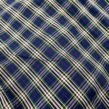 【中古品】【メンズ】 THEORIES セオリーズ HALF ZIP CHECK SHIRT ハーフジップ チェック シャツ トップス 長袖 142-260311-ya-23-izu サイズ：M カラー：GREEN×NAVY 万代Net店