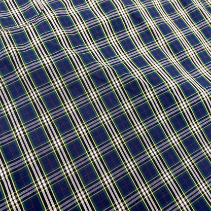 【中古品】【メンズ】 THEORIES セオリーズ HALF ZIP CHECK SHIRT ハーフジップ チェック シャツ トップス 長袖 142-260311-ya-23-izu サイズ：M カラー：GREEN×NAVY 万代Net店