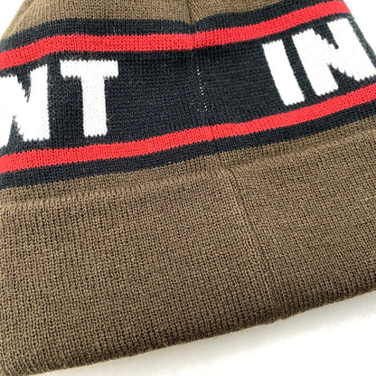 【中古品】【メンズ/レディース】 BAR LOGO BEANIE バー ロゴ ビーニー ニットキャップ 帽子 185-260311-ya-18-izu サイズ：F カラー：BROWN 万代Net店