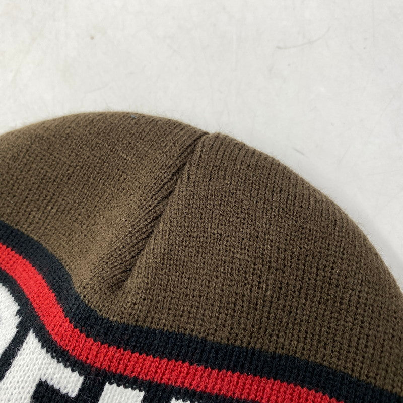 【中古品】【メンズ/レディース】 BAR LOGO BEANIE バー ロゴ ビーニー ニットキャップ 帽子 185-260311-ya-18-izu サイズ：F カラー：BROWN 万代Net店