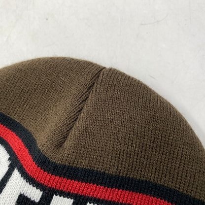 【中古品】【メンズ/レディース】 BAR LOGO BEANIE バー ロゴ ビーニー ニットキャップ 帽子 185-260311-ya-18-izu サイズ：F カラー：BROWN 万代Net店