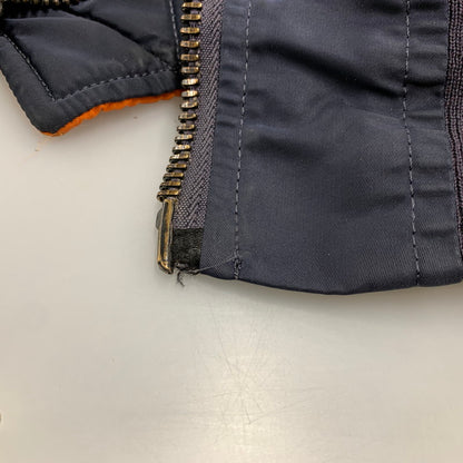 【現状渡し品】【メンズ】 ALPHA INDUSTRIES アルファインダストリーズ SCOVILLジッパー DSA100-69-C-0123 1969年復刻MODEL MA-1 FLIGHT JACKET フライト ジャケット アウター 145-260307-kh-05-izu サイズ：XL カラー：ネイビー×オレンジ 万代Net店