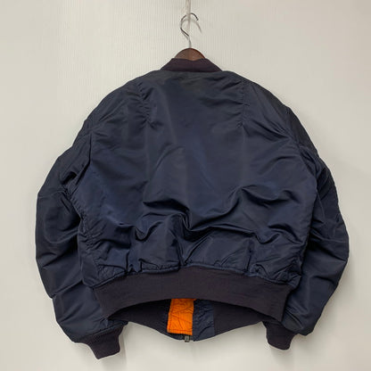 【現状渡し品】【メンズ】 ALPHA INDUSTRIES アルファインダストリーズ SCOVILLジッパー DSA100-69-C-0123 1969年復刻MODEL MA-1 FLIGHT JACKET フライト ジャケット アウター 145-260307-kh-05-izu サイズ：XL カラー：ネイビー×オレンジ 万代Net店