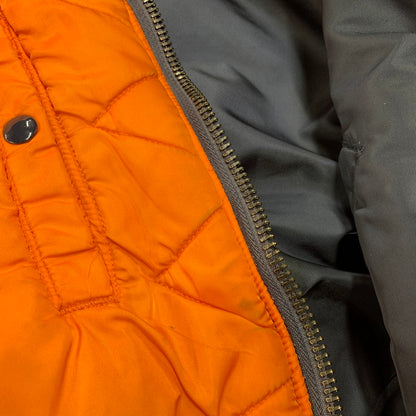 【現状渡し品】【メンズ】 ALPHA INDUSTRIES アルファインダストリーズ SCOVILLジッパー DSA100-69-C-0123 1969年復刻MODEL MA-1 FLIGHT JACKET フライト ジャケット アウター 145-260307-kh-05-izu サイズ：XL カラー：ネイビー×オレンジ 万代Net店