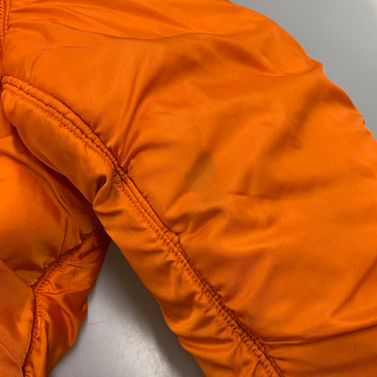 【現状渡し品】【メンズ】 ALPHA INDUSTRIES アルファインダストリーズ SCOVILLジッパー DSA100-69-C-0123 1969年復刻MODEL MA-1 FLIGHT JACKET フライト ジャケット アウター 145-260307-kh-05-izu サイズ：XL カラー：ネイビー×オレンジ 万代Net店