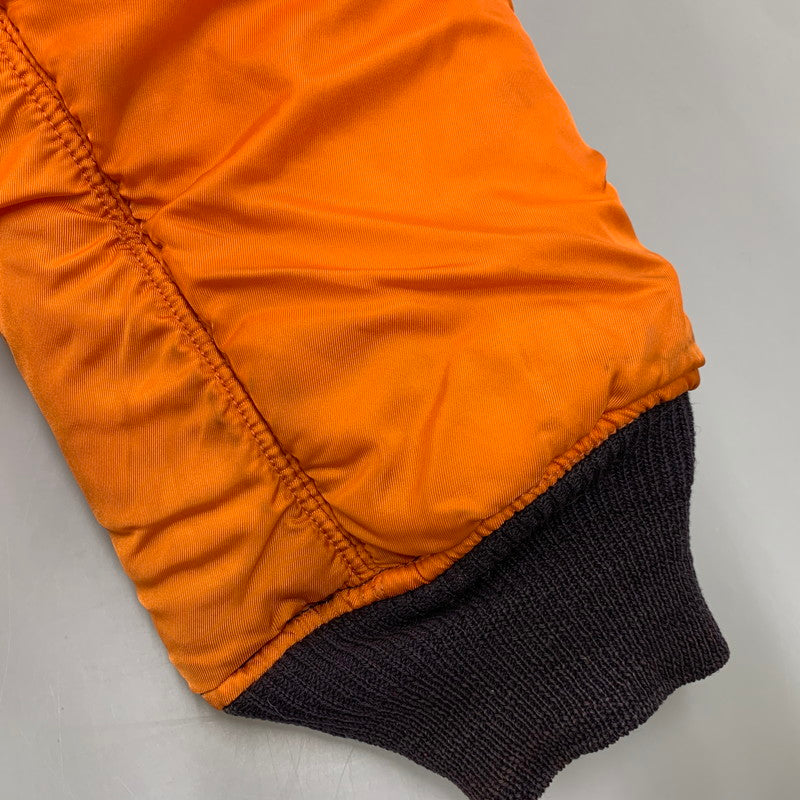【現状渡し品】【メンズ】 ALPHA INDUSTRIES アルファインダストリーズ SCOVILLジッパー DSA100-69-C-0123 1969年復刻MODEL MA-1 FLIGHT JACKET フライト ジャケット アウター 145-260307-kh-05-izu サイズ：XL カラー：ネイビー×オレンジ 万代Net店