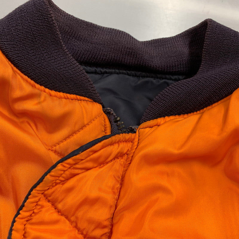 【現状渡し品】【メンズ】 ALPHA INDUSTRIES アルファインダストリーズ SCOVILLジッパー DSA100-69-C-0123 1969年復刻MODEL MA-1 FLIGHT JACKET フライト ジャケット アウター 145-260307-kh-05-izu サイズ：XL カラー：ネイビー×オレンジ 万代Net店