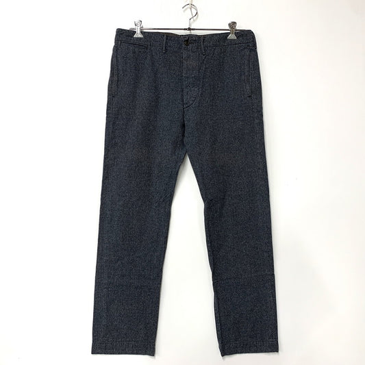 【中古品】【メンズ】 RRL ダブルアールエル CHAMBRAY OFFICER PANTS シャンブレー オフィサー パンツ ボトムス 156-260307-kh-10-izu サイズ：34×32 カラー：ブルー系 万代Net店
