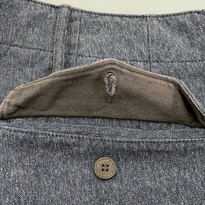 【中古品】【メンズ】 RRL ダブルアールエル CHAMBRAY OFFICER PANTS シャンブレー オフィサー パンツ ボトムス 156-260307-kh-10-izu サイズ：34×32 カラー：ブルー系 万代Net店