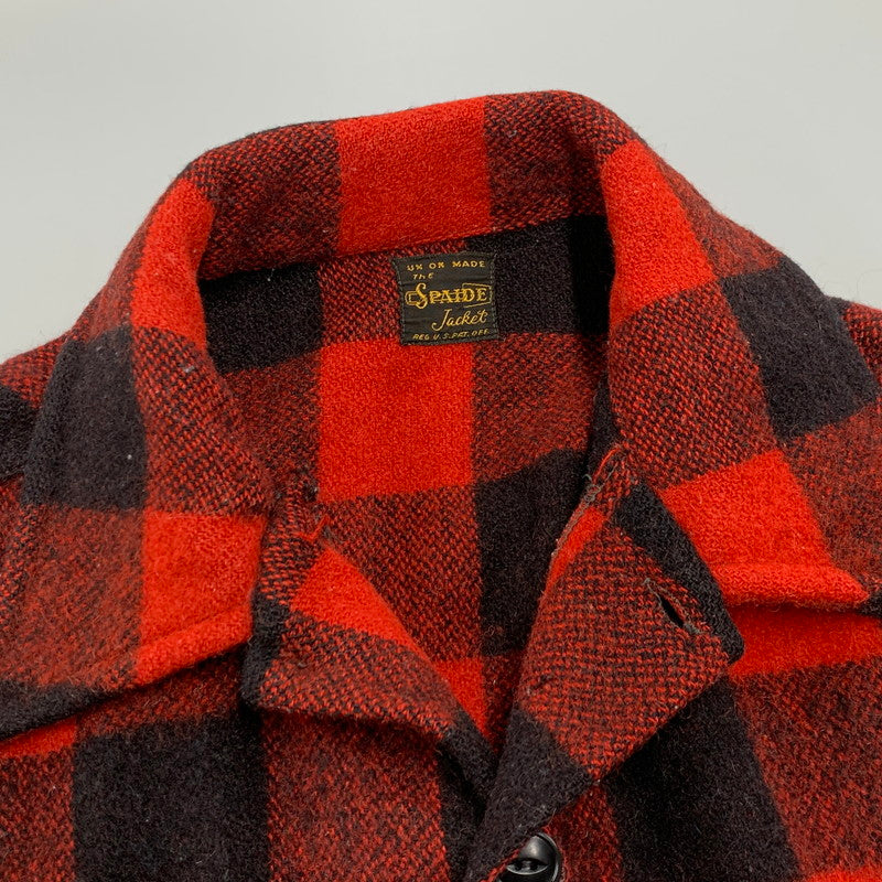 【現状渡し品】【メンズ】 VINTAGE ヴィンテージ THE SPAIDE JACKET ジャケット アウター 146-260307-tt-01-izu サイズ：不明 カラー：レッド×ブラック 万代Net店