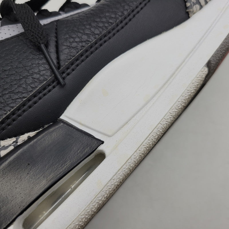 【中古品】【メンズ】 854262-001 AIR JORDAN 3 RETRO OG BLACK CEMENT (2018) スニーカー 靴 160-260307-tt-16-izu サイズ：28.5cm カラー：BLACK/FIRE RED-CEMENT GREY 万代Net店