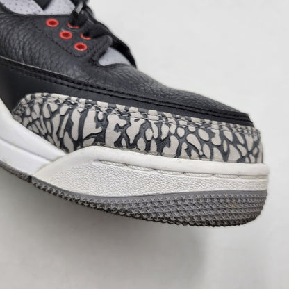 【中古品】【メンズ】 854262-001 AIR JORDAN 3 RETRO OG BLACK CEMENT (2018) スニーカー 靴 160-260307-tt-16-izu サイズ：28.5cm カラー：BLACK/FIRE RED-CEMENT GREY 万代Net店