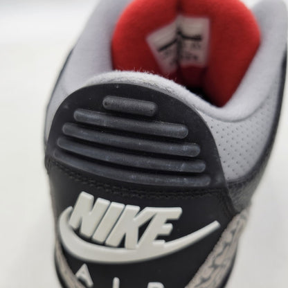 【中古品】【メンズ】 854262-001 AIR JORDAN 3 RETRO OG BLACK CEMENT (2018) スニーカー 靴 160-260307-tt-16-izu サイズ：28.5cm カラー：BLACK/FIRE RED-CEMENT GREY 万代Net店