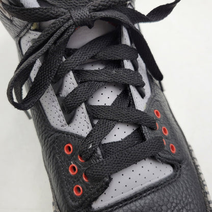 【中古品】【メンズ】 854262-001 AIR JORDAN 3 RETRO OG BLACK CEMENT (2018) スニーカー 靴 160-260307-tt-16-izu サイズ：28.5cm カラー：BLACK/FIRE RED-CEMENT GREY 万代Net店