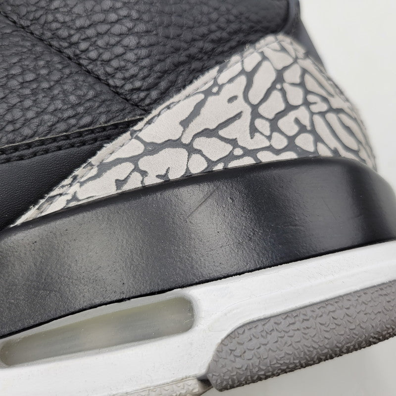 【中古品】【メンズ】 854262-001 AIR JORDAN 3 RETRO OG BLACK CEMENT (2018) スニーカー 靴 160-260307-tt-16-izu サイズ：28.5cm カラー：BLACK/FIRE RED-CEMENT GREY 万代Net店