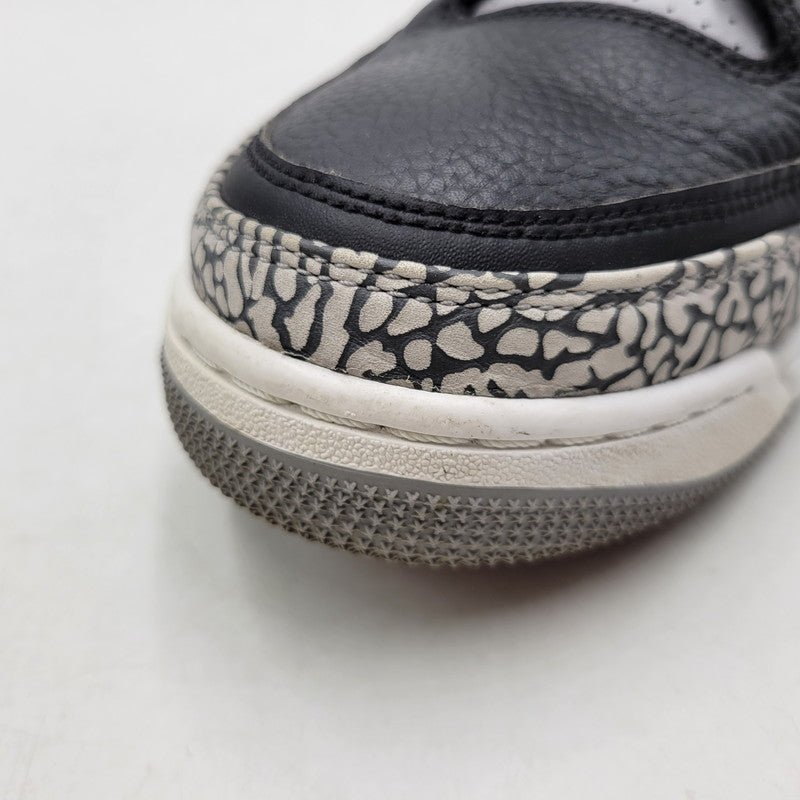 【中古品】【メンズ】 854262-001 AIR JORDAN 3 RETRO OG BLACK CEMENT (2018) スニーカー 靴 160-260307-tt-16-izu サイズ：28.5cm カラー：BLACK/FIRE RED-CEMENT GREY 万代Net店