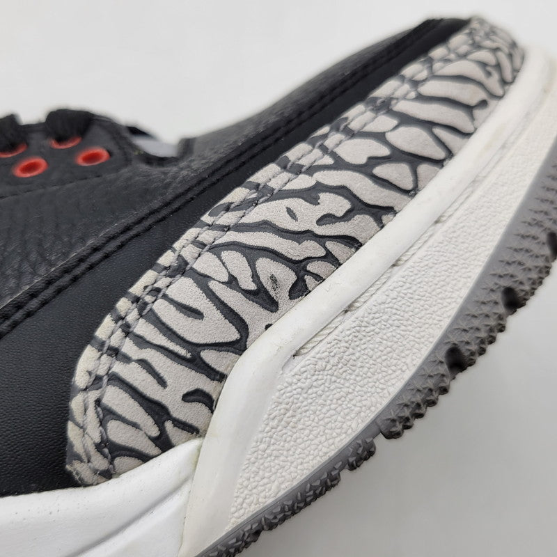 【中古品】【メンズ】 854262-001 AIR JORDAN 3 RETRO OG BLACK CEMENT (2018) スニーカー 靴 160-260307-tt-16-izu サイズ：28.5cm カラー：BLACK/FIRE RED-CEMENT GREY 万代Net店