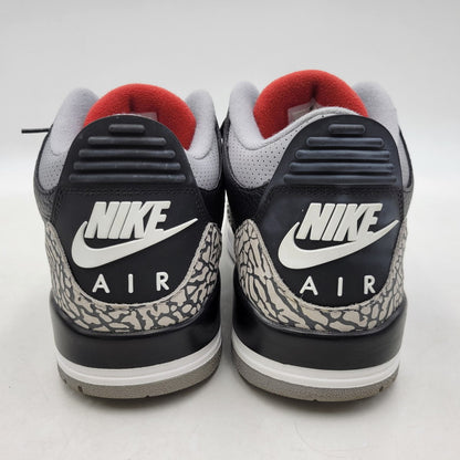 【中古品】【メンズ】 854262-001 AIR JORDAN 3 RETRO OG BLACK CEMENT (2018) スニーカー 靴 160-260307-tt-16-izu サイズ：28.5cm カラー：BLACK/FIRE RED-CEMENT GREY 万代Net店