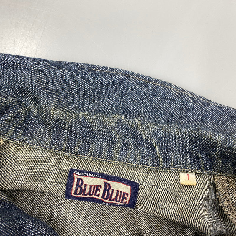 【中古品】【メンズ】 SHAWL COLLAR HEMP DENIM COVERALL ショールカラー ヘンプ デニム カバーオール アウター 146-260312-kh-16-izu サイズ：1 カラー：インディゴ 万代Net店